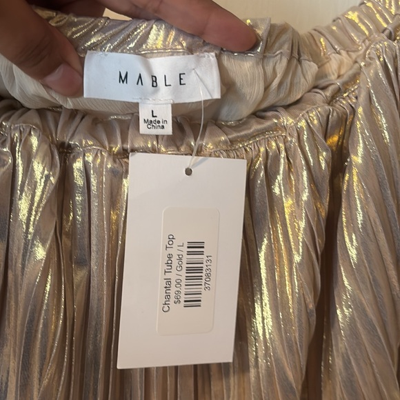 Chantal Tube Top in Gold - Picture 3 of 3